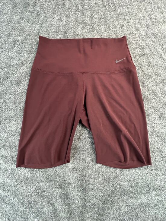 Nike Pants - Nike Zenvy Dri-FIT Women's Biker Shorts Medium Burgundy High Rise Yoga Training